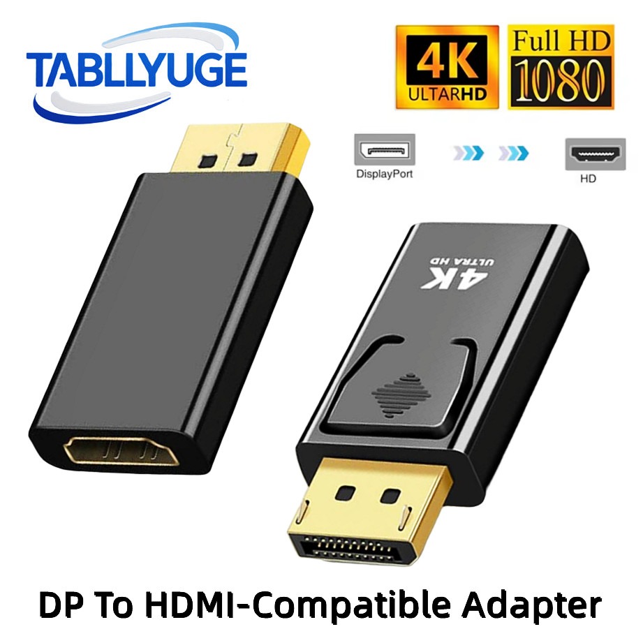 Home Cinema Projector 4K - Adaptador Conversor DP DisplayPort para HDMI