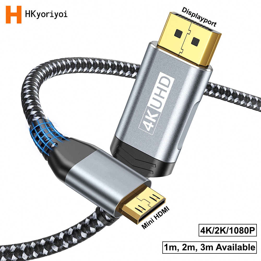 Home Cinema Projector 4K - Cabo DisplayPort para Mini HDMI UHD