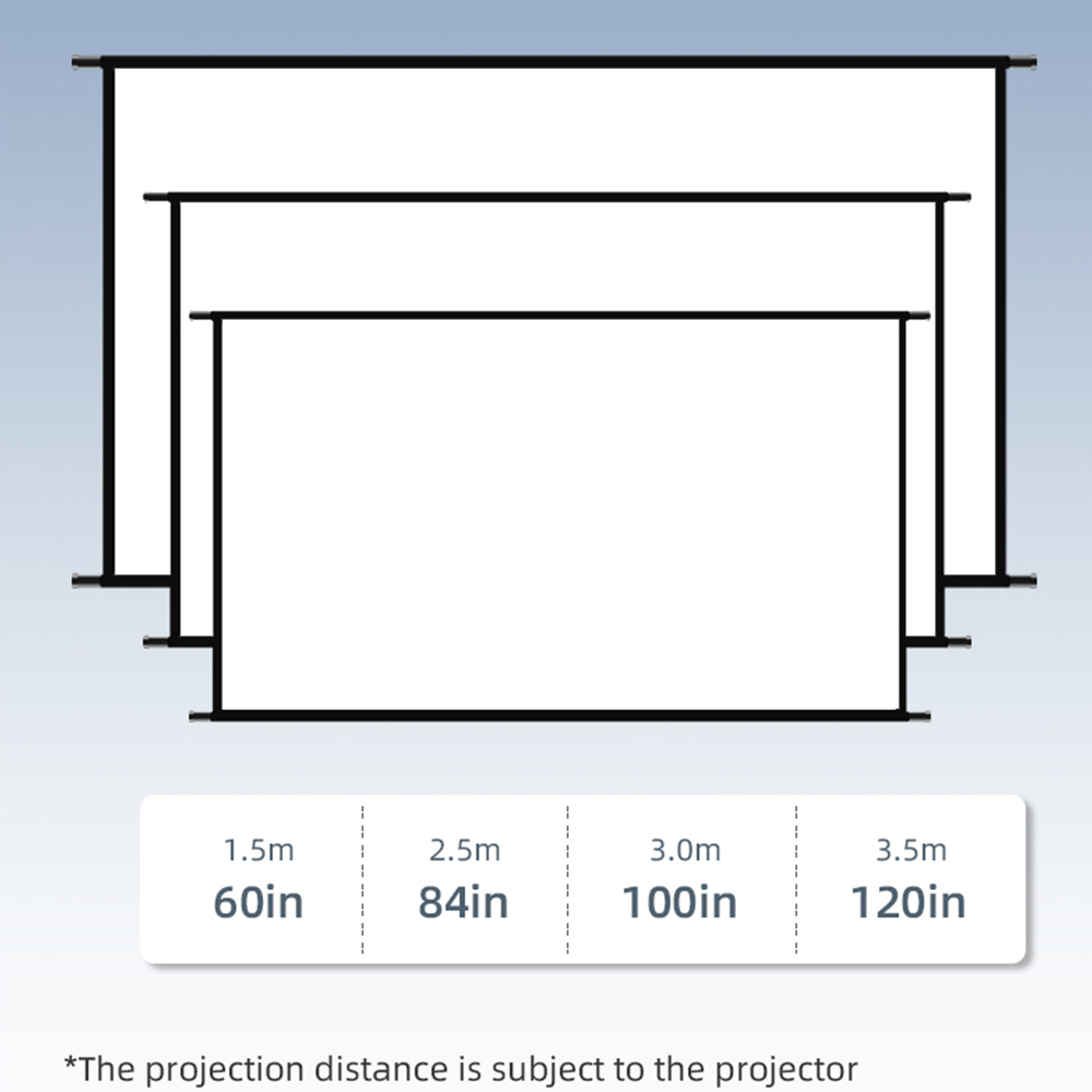 Tela de Projetor VEIDADZ Monta - Projector Screen 100 Inch avaliação e preço