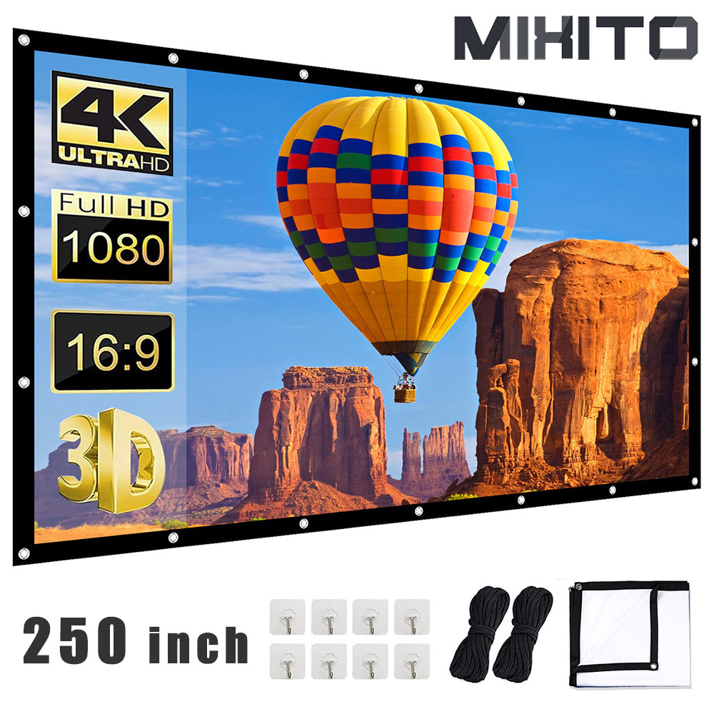 Mixito alta densidade 250 Pole - Projector Screen 100 Inch avaliação e preço