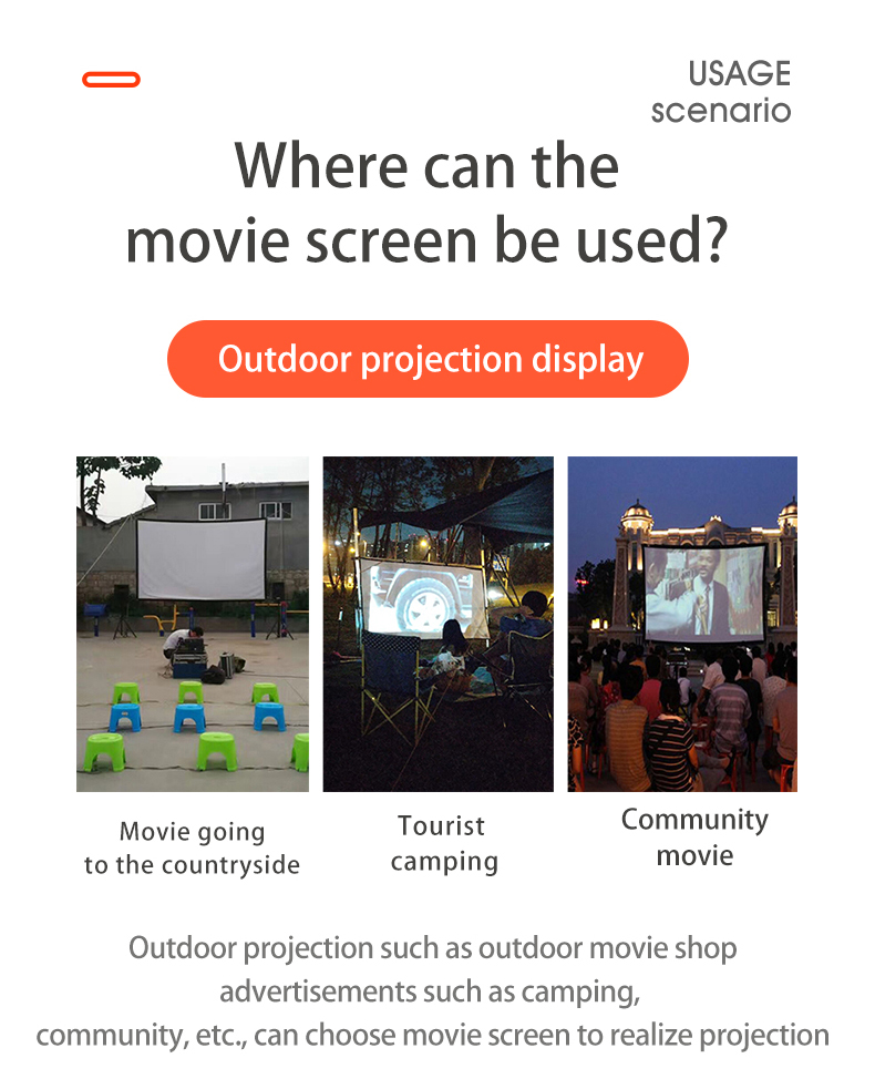 Cortina de projeção MIXITO 16: - Projector Screen 100 Inch avaliação e preço