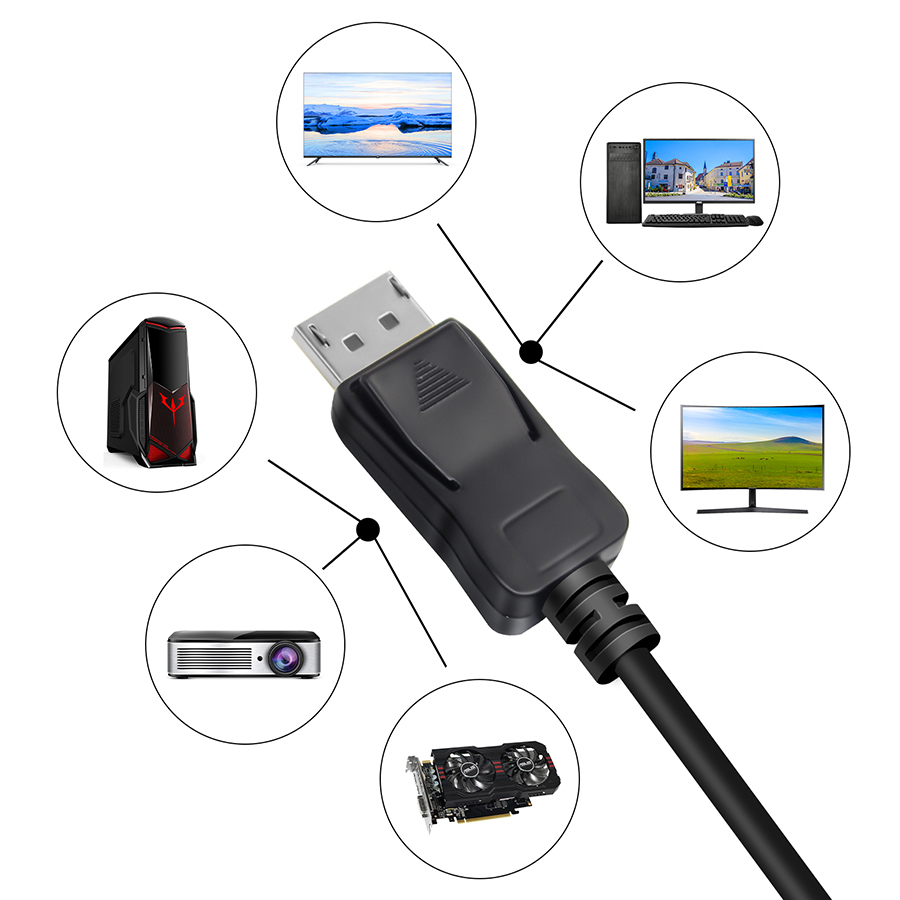 Cabo DisplayPort 144Hz 4K 60Hz - Home Cinema Projector 4K avaliação e preço
