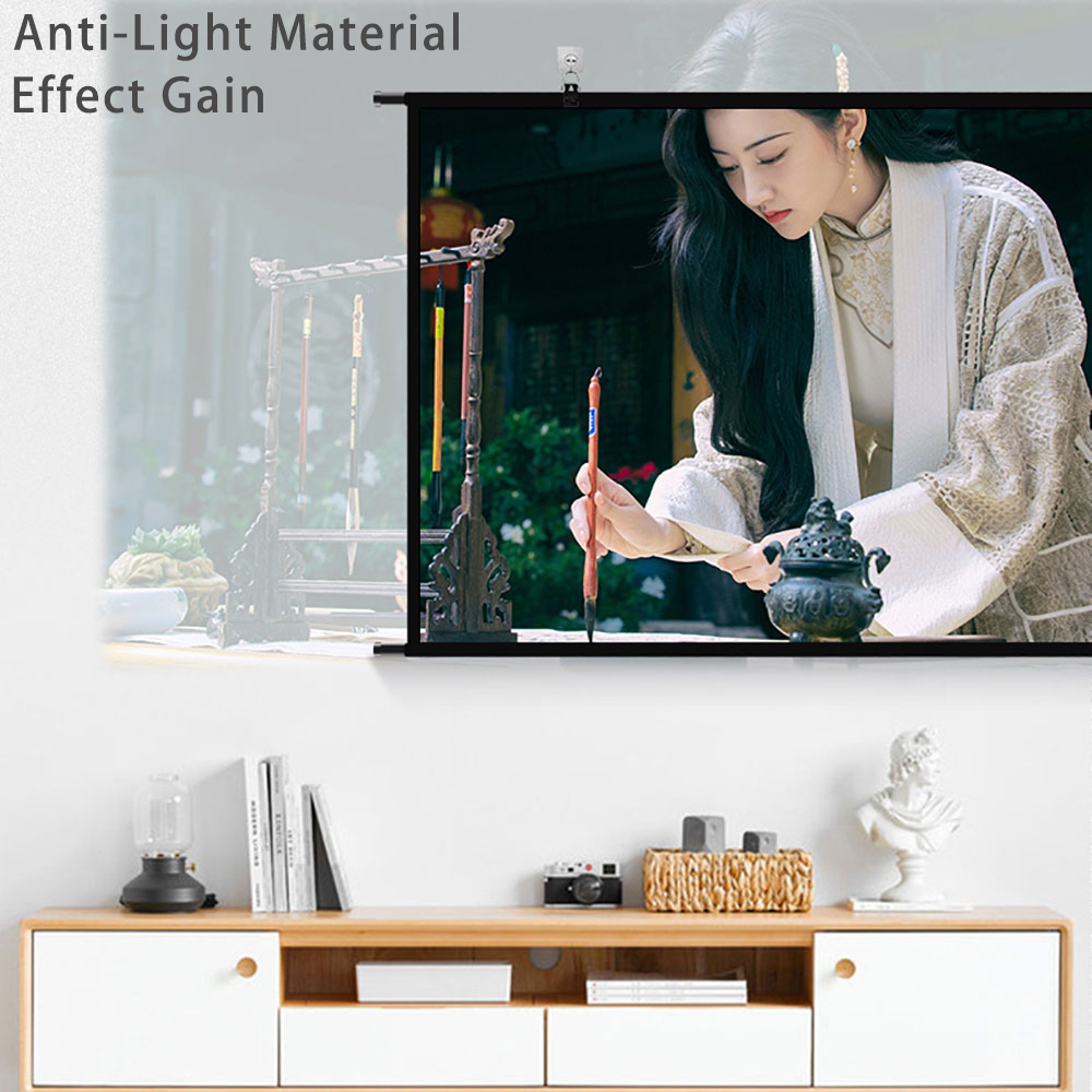 Tela de projetor VEIDADZ monta - Projector Screen 100 Inch avaliação e preço