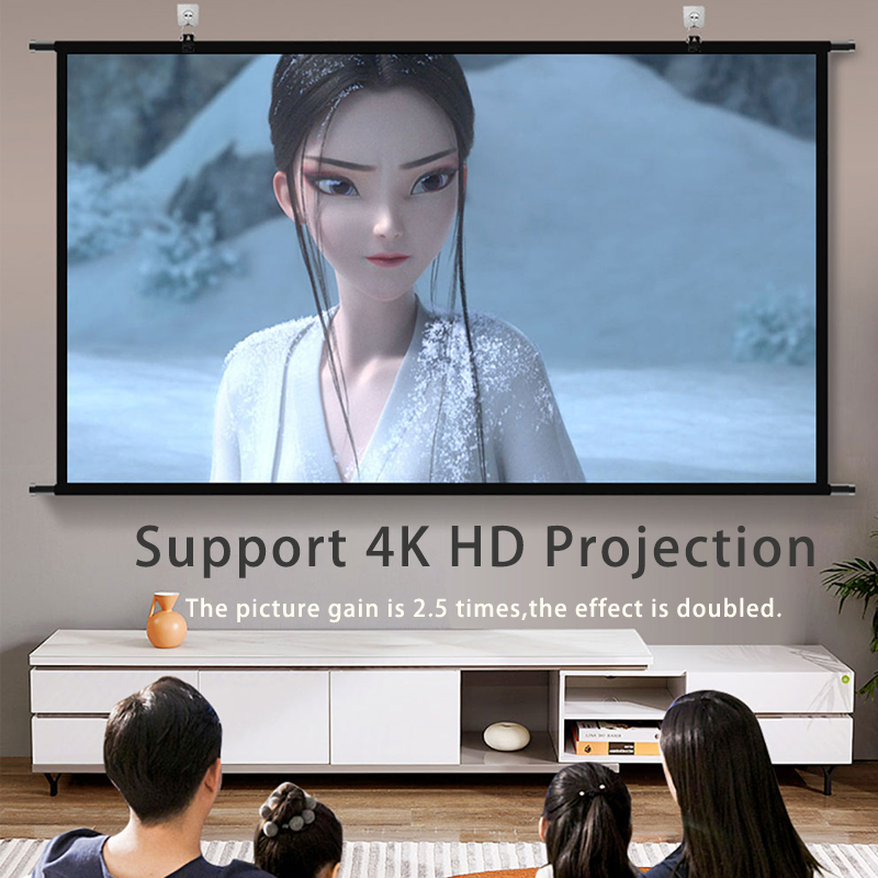 Tela de projetor VEIDADZ monta - Projector Screen 100 Inch avaliação e preço