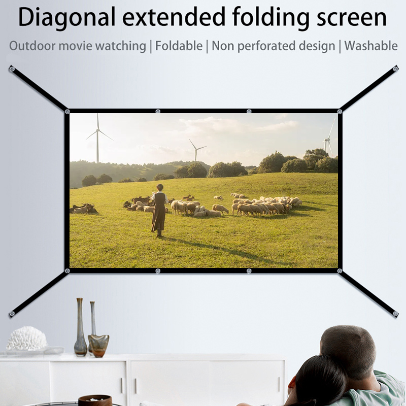 Tela Portátil Dobrável Branca  - Projector Screen 100 Inch avaliação e preço