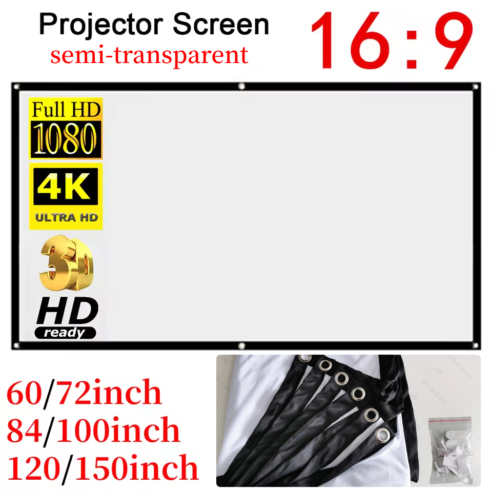 Tela de projeção portátil de a - Projector Screen 100 Inch avaliação e preço