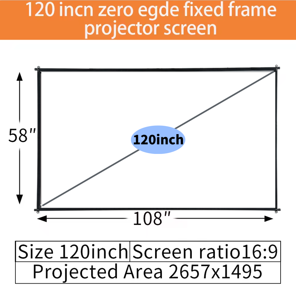 Tela de Projeção ALR XIAOHUI d - Projector Screen 100 Inch avaliação e preço