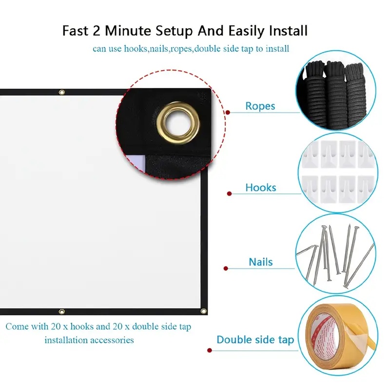 Tela de Projetor 16:9 para Uso - Projector Screen 100 Inch avaliação e preço